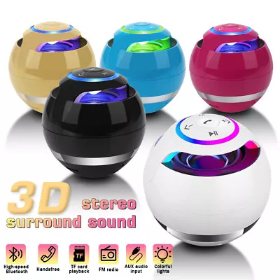 Mini Speaker Bluetooth Wireless Outdoor Stereo Bass USB/TF Radio LED NEW • $9.99