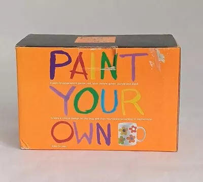 Vintage Paint Your Own Mug New But Open & Damaged Box • £5