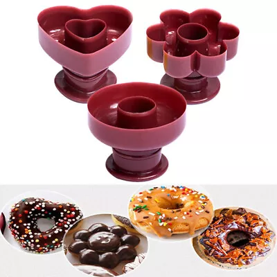 £2.90 • Buy Donut Maker Cutter Cake Mold Flower Heart Shape Cake Bread Dessert Bakery MouYN