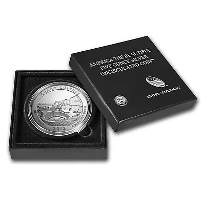 2012-P 5-OZ Silver Uncirculated CHACO CULTURE N.M.  ATB Coin W/ OGP COA(NQ1) • $199
