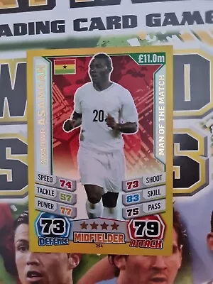 Match Attax World Stars 2014 Man Of The Match Kwadwo Asamoah • £1