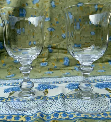 (2) Mikasa FRENCH COUNTRYSIDE Crystal WINE Goblets Glasses 6-3/4  • $36