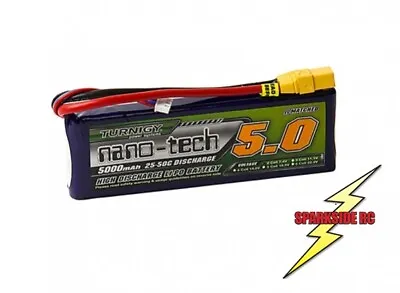 £32.99 • Buy Nano-Tech 5000Mah 2s 7.4v 25c - 50c Lipo Pack - UK Seller - Fast Dispatch