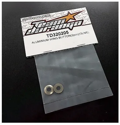 $5.49 • Buy RC Team Durango TD320205 Aluminum Front Wing Button Olive DEX210 F DESC210 Opt'l