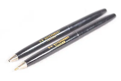 TWO Black TUCKER US GOVERNMENT Military Ballpoint Pen • $11.37