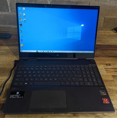 $1 • Buy HP Envy Touch X360, 15.6  FHD, Ryzen 7, 16Gb, 256Gb SSD & 1Tb - Busted Screen