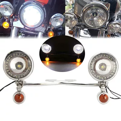 Passing Turn Signals Light Bar For Yamaha V Star 650 950 1100 1300 XVS Custom • $89.99