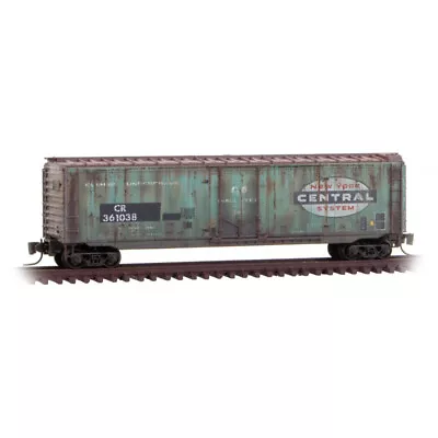 Z Scale Conrail/ex-NYC Rd# 361038 50' Plug Door Weathered Micro-Trains NEW • $28