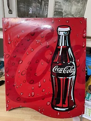 Vintage 1980s/90’s Coca Cola Flanged Shop Sign • £29.95