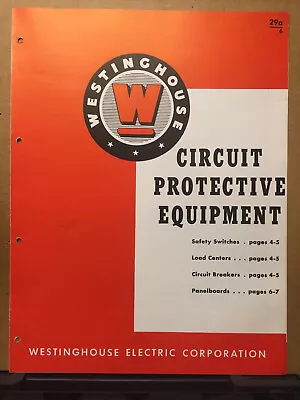 Vtg Westinghouse Electric Brochure C1949 Switches Breakers Panelboards Catalog • $15.98