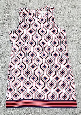  Michael Kors Shift Dress Geometric Graphic Sleeveless XL  • $19.99