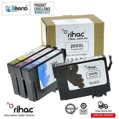 Rihac 200XL Ink Cartridge Alternative For Epson Printer XP-410 Expression Home • $15.85