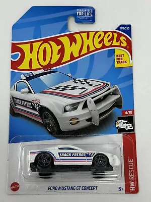 2022 Hot Wheels Rescue White Mustang GT Concept Track Patrol 188/250 GB • $5.89