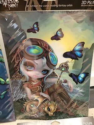 £3.99 • Buy 3d Picture Clockwork Dragonling Jasmine Becket Griffith Strangeling Fairy