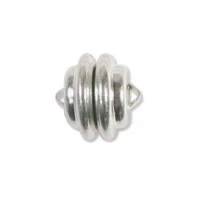 $9.82 • Buy 1 Single Sets SILVER MAGNETIC CLASPS Mag-Lok  Lock~ Super Strong ~ 11mm X 11mm