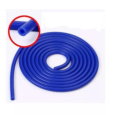 $8.99 • Buy 5mm 3/16  Universal Silicone Air Vacuum Hose /Line /Pipe /Tube 10 Foot Blue