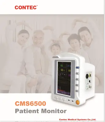 CONTEC 7'' TFT Color LCD Patient Monitor  ECGRESPSpO2PRNIBPTEMP CMS6500 NEW • $499