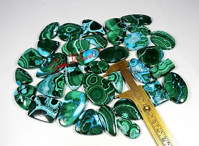 Green Blue Malachite Chrysocolla Cabochon Wholesale Lot 250 Cts Natural Gemstone • $26.99