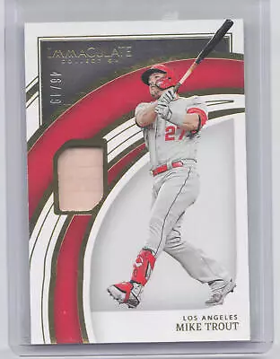2022 Panini Immaculate #41 Mike Trout Bat Relic #/49 • $24.95