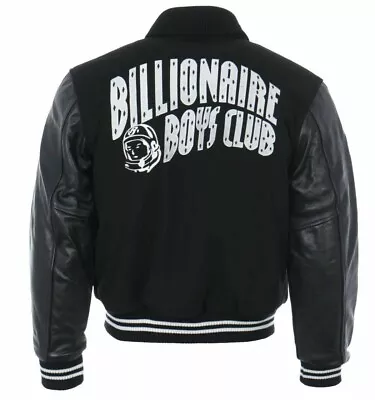 Billionaire Boys Club Varsity Jacket Pure Leather Sleeves & Wool Body Letterman • $169.99