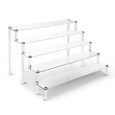 5 Tier Acrylic Stands For Display Clear Display Stand Risers Shelf For Cupcakes • $28.19