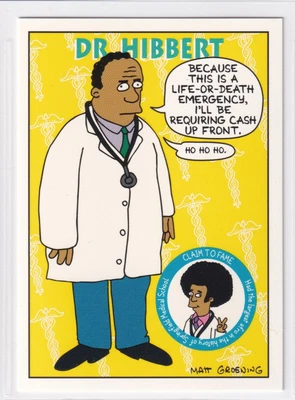 £5.81 • Buy 1994 Skybox Bongo The Simpsons Character Trading Card #S11 Dr. Hibbert