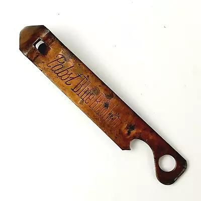Vintage Pabst Blue Ribbon Copper Finish 5  Can Bottle Opener Church Key • $8.95