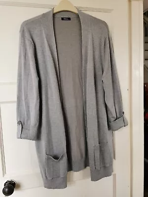 Grey 3/4 Sleeved Cardigan - M&Co XL • £3