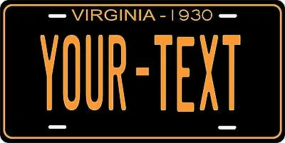 Virginia 1930 License Plate Personalized Custom Auto Bike Motorcycle Moped Tag • $11.35