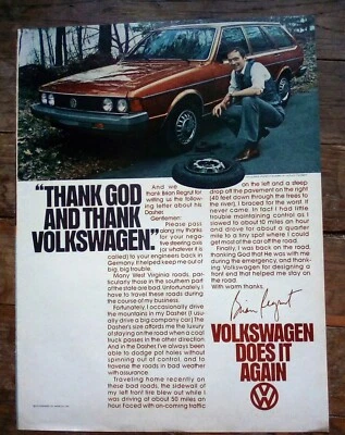 1978 Volkswagen VW Dasher Wagon - Original Advertisement Print Art Car Ad H89 • $6