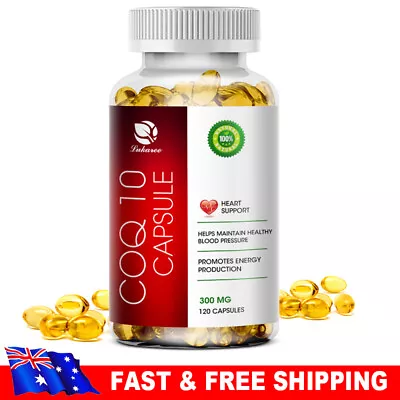 300mg COQ 10 Coenzyme-Q10 Supplement 120 Capsules Cardiovascular Heart Health • $22.99