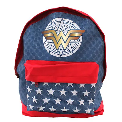 Older Girls DC Comics Wonder Woman Backpack Rucksack Large 42 CM • £9.45
