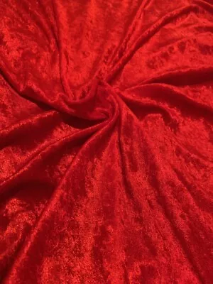 58  Stretch Velvet Fabric By The Yard 100% Polyester - Machine Washable • $11.99