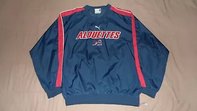 Montreal Alouettes Blue Puma Men's Size XL Football CFL LCF Windbreaker Jacket • $32.71