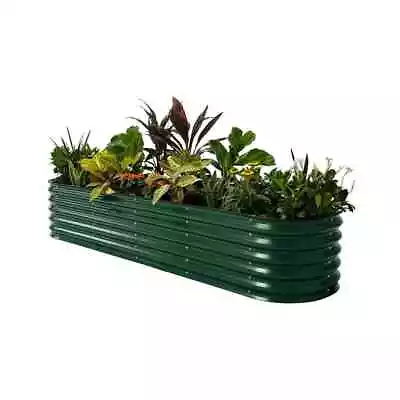 Vego Garden 9-in-1 Modular Raised Garden Bed Kit 17.7 H Metal British Green • £205.49