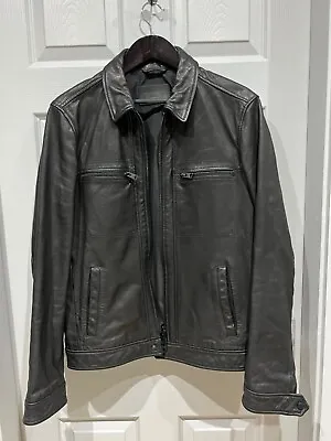 ALL SAINTS  High Quality Leather Jacket Black Size M Excellent Condition  • £160