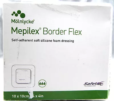 Mepilex Border Flex 4x4  Self-Adherent Soft Silicone Foam Dressing 595300 • $16.52