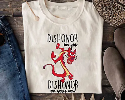 Disney Mulan Mushu Dishonor On Your Cow Unisex Adult Kid Shirt 320111053 • $19.99