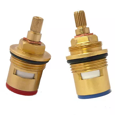 Premium Bath Tap 3/4  Ceramic Valve Replacement Cartridges Quarter Turn 20spline • £19.99