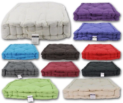 £10.49 • Buy New Chunky Adult Booster Cushion 100% Cotton Seat Pad & Sofa Car Pregnancy Chair