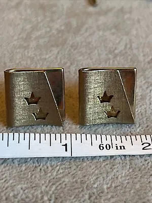 Vintage 1970’s Gold Tone Crown Cufflinks SWANK • $4.95