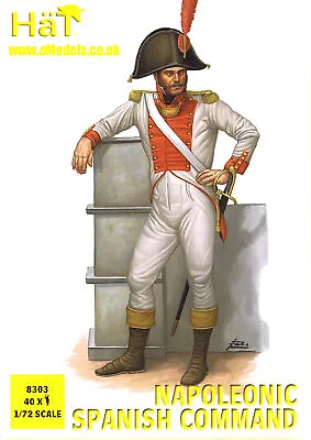 Hat 1/72 Napoleonic Spanish Command # 8303 - Plastic Model Toy Soldier • £9.90