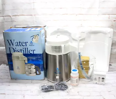 New MegaHome MH943S Counter Top Water Distiller White/Stainless Steel • $321.40