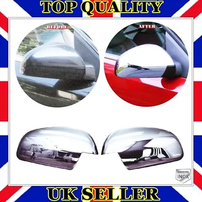 Chrome Mirror Cover 2 Pcs STAINLESS STEEL Vauxhall Opel VECTRA C / SIGNUM 2002+ • $38.54