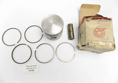 NOS DINAMIN PISTON + RINGS + PIN DIAMETER 61 Mm FRANCO MORINI MOTOR • $48.99