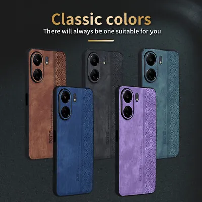 For XiaoMi RedMi 13C Shockproof Luxury Retro Leather Protector Lens Case Cover • $10.99