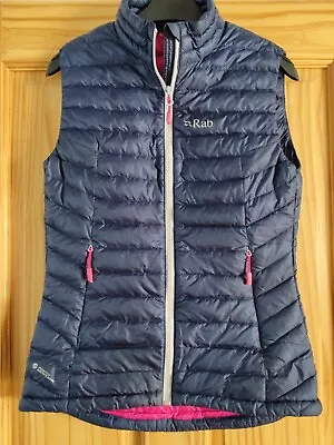 Women RAB Pertex Microlight Vest Gillet UK Size 8 Twilight Blue/ Fuchsia UK Post • £34.99