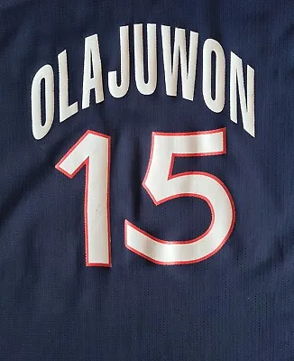 £65.43 • Buy Vintage Hakeem Olajuwon Team USA(1996) Champion Jersey-YOUTH XL
