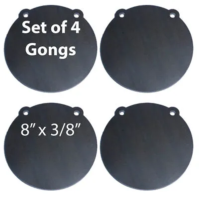 AR500 Steel Shooting Targets Lot Of 4 Laser Cut 8  X 3/8  Gong Tactical Scorpion • $64.95