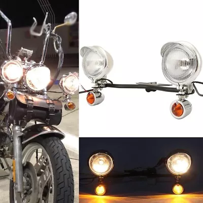 For Kawasaki VN Vulcan Classic Nomad Drifter 1500 Passing Light Bar Turn Signals • $69.99